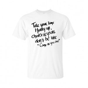 come as you are t-shirt white